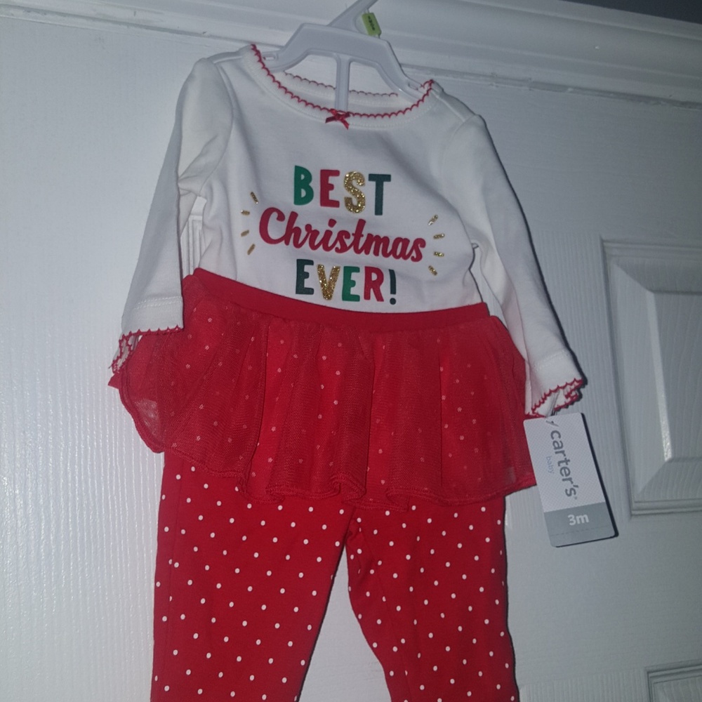 Carters Christmas‎ baby tutu holiday 1 piece - Picture 2 of 6